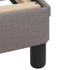 vidaXL Bettgestell "Dover" Taupe 160x200 cm Stoff