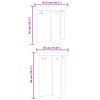 vidaXL Couchtisch 2 pcs Natur