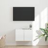 vidaXL TV-Wandschrank Hochglanz Wei&szlig; 59,5 x 31 x 40 cm Holzwerkstoff