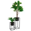 House Nordic 2-tlg. Blumentopf-Set Lena Schwarz