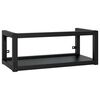 vidaXL Badezimmer Wand-Waschtischgestell Schwarz 79x38x31 cm Eisen