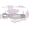 vidaXL Gartensofa-set mit Kissen mit Speicher 8 pcs Beige Poly Rattan