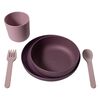 Bo Jungle 5-tlg. Baby-Geschirr-Set CPLA Lila und Rosa