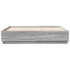 vidaXL Bettgestell Grau Sonoma 180x200 cm Holzwerkstoff