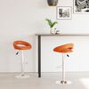 vidaXL Barhocker 2 Stk. Orange Kunstleder