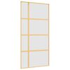 vidaXL Schiebet&uuml;r Golden 102,5x205 cm Matt ESG-Glas und Aluminium