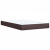 vidaXL Boxspringbett mit Matratze Dunkelbraun 100x200 cm Stoff