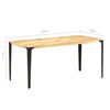 vidaXL Esstisch 160 x 80 x 76 cm Massivholz Mango