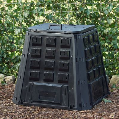 Nature Kompostbehälter Schwarz 400 L 6071480