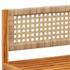 vidaXL 8-tlg. Gartensofa-Set mit Kissen Holz Akazie & Rattan