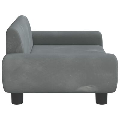 vidaXL Kindersofa Dunkelgrau 70x45x33 cm Samt