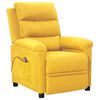 vidaXL Massagesessel Hellgelb Stoff