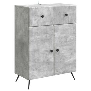 vidaXL Sideboard Betongrau 66 x 34,5 x 90 cm Holzwerkstoff