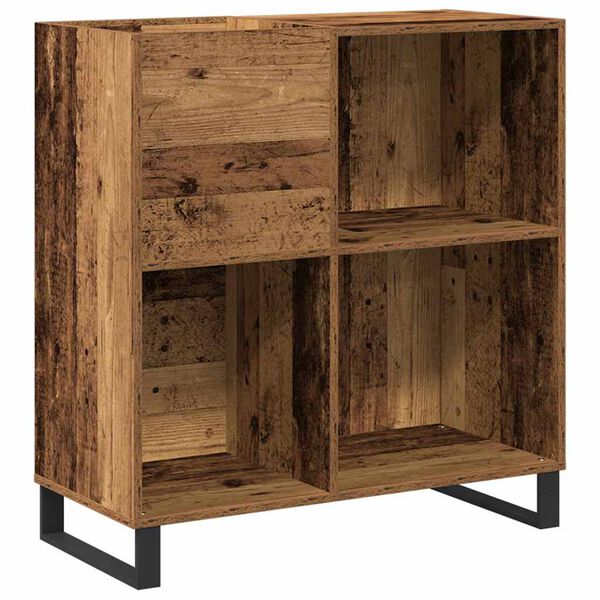 vidaXL Schallplattenschrank Altholz 85 x 38 x 89 cm Holzwerkstoff