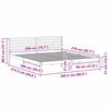 vidaXL Bettrahmen Wachsbraun 200 x 210 cm Massives Kiefernholz