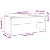vidaXL Flurbank mit Kissen Altholz 103 x 38 x 40 cm