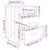 vidaXL Nachttische HAMAR 2 Stk. Honigbraun 40x35x62 cm Massivholz