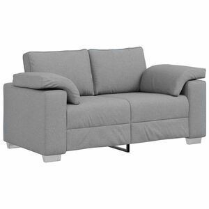 vidaXL Sofa 120cm Hellgrau Stoff