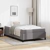 vidaXL Bettrahmen mit Matratze Grau 120 x 190 cm Stoff