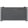 vidaXL Pflanzk&uuml;bel Grau 60x31x31 cm Massivholz Kiefer