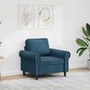 vidaXL Sessel Blau 60 cm Samt