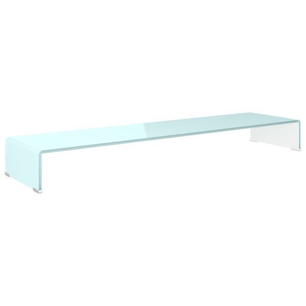 vidaXL TV-Aufsatz/Monitorerh&ouml;hung Glas Gr&uuml;n 120x30x13 cm