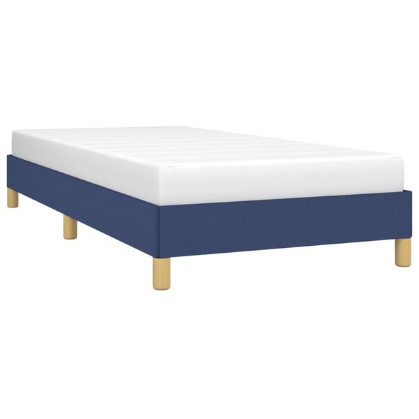 vidaXL Bettgestell ohne Matratze Blau 100x200 cm Stoff