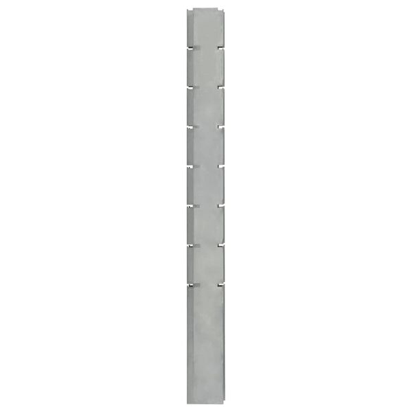 vidaXL Zaunpfosten 40 Stk. Silbern 200 cm Verzinkter Stahl