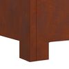 vidaXL Feuerstelle Braun 60 x 60 x 30 cm Wetterfeststahl