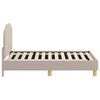 vidaXL Kinderbettgestell mit Kopfteil Hellgrau 70 x 140 cm Schafstoff