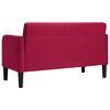 vidaXL Zweisitzer-Sofa Weinrot 109 cm Samt