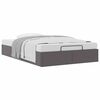 vidaXL Ottoman-Bett ohne Matratze Grau 120x200 cm Kunstleder