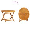 vidaXL Garten Essgruppe 5 pcs Braun Akazie Massivholz