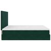 vidaXL Ottoman-Bett mit Matratzen & LEDs Dunkelgr&uuml;n 160x200 cm Samt