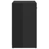 vidaXL Schuhbank Hochglanz-Schwarz 94,5x31x57 cm Holzwerkstoff