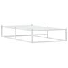 vidaXL Bettgestell ohne Matratze Wei&szlig; 100x200 cm Metall
