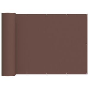 vidaXL Balkon Sichtschutz 200 x 200 cm Stoff mit PU-Beschichtung Braun