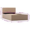 vidaXL Stauraumbett Hydraulisch Cappuccino-Braun Kunstleder 100&times;200 cm