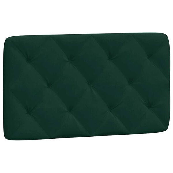 vidaXL Kopfteil-Kissen Dunkelgr&uuml;n 80 cm Samt