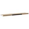 vidaXL Schweberegale 4 Stk. Eichen-Optik und Wei&szlig; 120x23,5x3,8 cm MDF