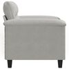 vidaXL Sessel Hellgrau 60 cm Mikrofasergewebe