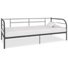 vidaXL Tagesbett-Rahmen Grau Metall 90&times;200 cm