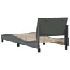 vidaXL Bettgestell ohne Matratze "Hanko" Dunkelgrau 90x190 cm Stoff