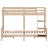 vidaXL Etagenbett 90x200/140x200 cm Massivholz Kiefer