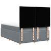 vidaXL Boxspringbett mit Matratze Hellgrau 140x190 cm Stoff