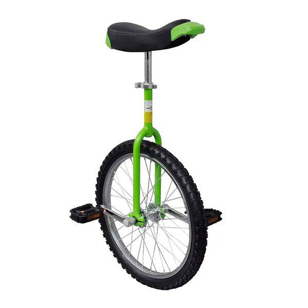 vidaXL Einrad Verstellbar Gr&uuml;n 20 Zoll