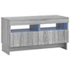 vidaXL LED-TV-Schrank ALKMAAR 81 x 35 x 43 cm Sonoma-Grau