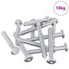 vidaXL Schraube 1800 pcs Silber M6 x 50 mm Stahl