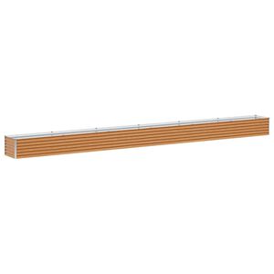 vidaXL Hochbeet Hellbraun 582 x 50 x 36 cm Verzinkter Stahl