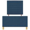 vidaXL Bettgestell mit Kopfteil Blau 90 x 200 cm Stoff